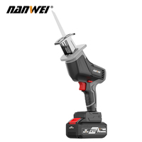 NANWEI 3500spm Scie alternative électrique sans fil Scie sabre à vitesse variable Outil de coupe de bois en métal DIY Factory Customization
