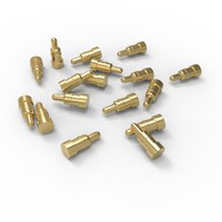 Mini-sonde à ressort plaquée or pour étuis de chargement d'écouteurs TWS et appareils connectés intelligents