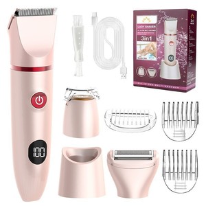 Tondeuse à cheveux rechargeable pour femmes, épilateur multifonction 7 en 1, épilateur pour tout le corps, rasoir pour poils pubiens - Product Image 2