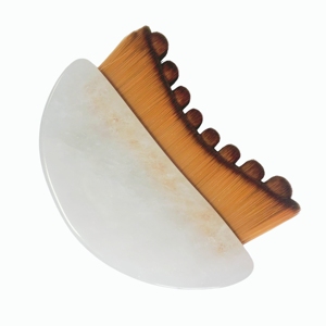 Brosse lymphatique en cristal blanc, outil de drainage lymphatique, outil de beauté - Product Image 4