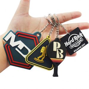 Custom 2D Soft PVC & Silicone Keychain 3D Metal Keyring Customizable Logo Business Targeted Personalized Customized <b>Key</b> <b>Chain</b> - Product Image 2