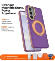 Coque de téléphone portable colorée tendance pour Samsung Galaxy A07 A17 A27 A37 A57 4G, coque arrière robuste avec béquille