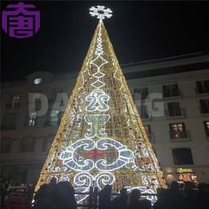 Árbol de Navidad Artificial con Luces LED, Impermeable IP65, para Uso en Interiores y Exteriores, Decoraciones Navideñas - Product Image 6