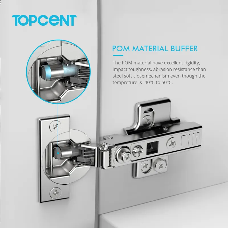 Toptent – charnière hydraulique de cuisine 4D réglable, charnière de meuble à fermeture souple