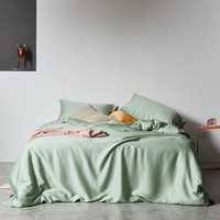 Vente en gros de draps de lit de qualité king size drap de lit en bambou lyocell ensemble de literie en bambou avec emballage