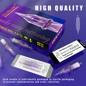 Agujas de Cartucho Desechables para Tatuajes, Mixtas RL RS RM M1, Acero Inoxidable 316, Suministros PMU - Product Image 6