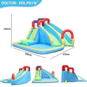 Castillo hinchable para niños, con <span class=keywords><strong>tres</strong></span> castillo hinchable toboganes y piscina de agua, casa de rebote de escalada, Doctor Dolphin - Product Image 4
