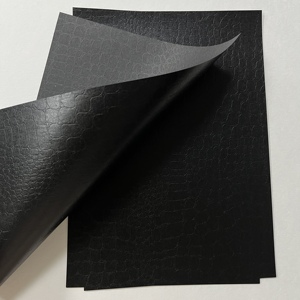 Papier cartonné en relief de crocodile noir marine 787*1092mm papier de spécialité papier texturé enduit C1S - Product Image 5