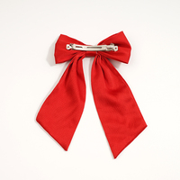 Offre Spéciale – Élégantes Barrettes de Luxe en Satin avec Nœud et Long Ruban, Pinces à Cheveux en Métal et Plastique pour Femmes, Accessoires pour Cheveux