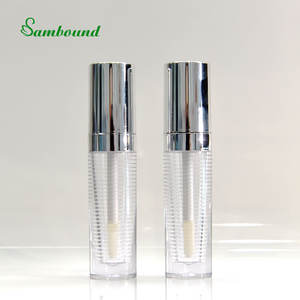 หลอดใสลิปกลอสสีใสขนาด5มล. หลอดลิปกลอสสีเงินทำจากพลาสติกออกแบบได้ตามต้องการ - Product Image 2