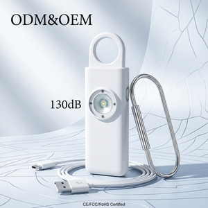 Alarma de Seguridad Personal Recargable con IOS Find My |   Linterna LED con Sirena de 130dB |   Localizador de Llaves/Equipaje con Recordatorio de Objetos Perdidos - Product Image 1