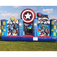 Parc de Divertissement Commercial Super Héros Avengers : Château Gonflable, Toboggan et Aire de Jeux