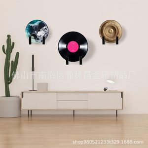 ชั้นวางซีดีโลหะสีดำ 2 ชั้นสำหรับจัดเก็บหนังสือและสิ่งของเบ็ดเตล็ด - Product Image 3