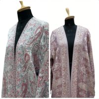 Robe de luxe de Dubaï pour l'Aïd, robe islamique pour femmes musulmanes, élégante et raffinée, décorée de diamants, en cachemire, ouverte sur le devant