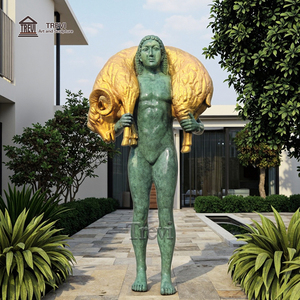 Sculpture abstraite contemporaine grandeur nature TREVI, figures en bronze, sculpture d'art pour l'extérieur - Product Image 2