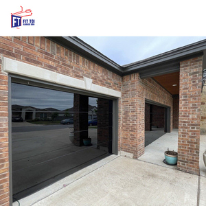 Design moderne Taille personnalisée 8*7 10*10 Simple Double vitrage isolé <span class=keywords><strong>Porte</strong></span> <span class=keywords><strong>de</strong></span> <span class=keywords><strong>garage</strong></span> aérienne finie ouverte roulante - Product Image 3