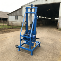 Petite foreuse télescopique électrique 220V pour puits d'eau de 80m de profondeur, machine de forage de puits, machine de pieutage pour la construction, usage domestique et agricole