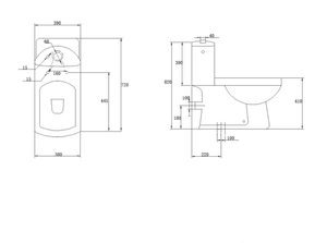 Inodoro Redondo para Baño en Sri Lanka, Inodoro WC, Sanitarios - Product Image 2