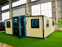 Conteneur portable de 20 pieds à double aile, bar à jus pop-up et cantine mobile pour fêtes et événements en bord de mer