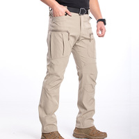 Pantalon tactique pour homme, printemps/automne, imperméable, respirant, polyester, style tactique, pantalon de travail pour l'extérieur