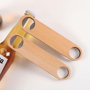 Personalized Stainless Steel Beer Bottle Opener with Wooden Handle <b>Cider</b> Engraved Promotion <b>Gift</b> for Wedding Party - Product Image 2