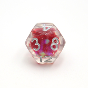Dados personalizados, juego de dados rojos raros de la suerte, 7 piezas, mini dados rpg - Product Image 5
