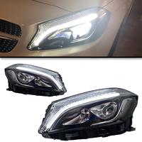 Faros Delanteros LED Modificados para Mercedes Benz Clase A W176 2013-2018, Sistema de Iluminación Delantera Enchufable