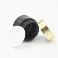 Pot de crème en verre pour soins de la peau, pot cosmétique vide de luxe avec couvercle en aluminium doré