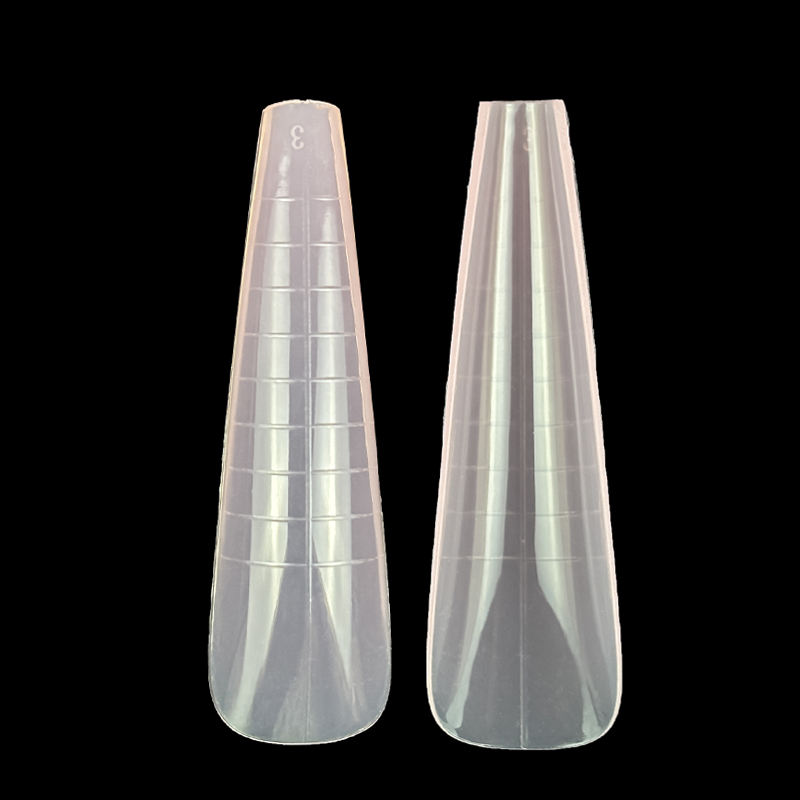 Winsome Beauty Factory Direct Sales Stiletto Pattern Artificial Nail Tips Kit Dual Form Extension Tools Pp Material For Finger