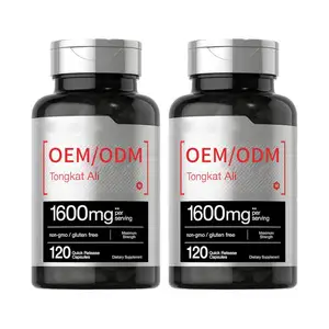 Private Label Ondersteunt Uithoudingsvermogen & Energie Organische Eurycoma Longifolia Tongkat Ali Wortel Extract Capsules