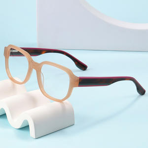 Gafas Conchen Ovaladas de Acetato, Montura Completa Unisex, Hechas a Mano, Lentes Planas 1075 - Product Image 5