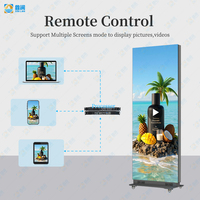 Pantalla LED Publicitaria Portátil P1.86 P2.5, Tótem Móvil Plegable para Interiores y Exteriores, con Soporte de Pie para TV
