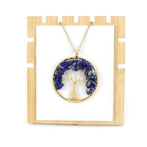 <span class=keywords><strong>Arbre</strong></span> de Vie Fil Enveloppé Pendentif Quartz Naturel Énergie Spirituelle Guérison Cristal Bijoux Collier - Product Image 3