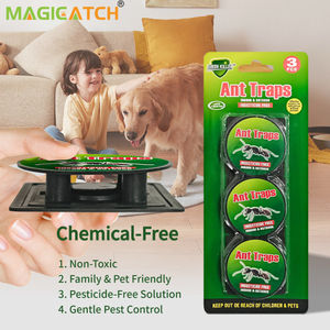 Trampa Adhesiva para <span class=keywords><strong>Hormigas</strong></span> Magicatch, Paquete <span class=keywords><strong>de</strong></span> 3, Sin Aroma, Tamaño Compacto, para Restaurantes, Cafés, Hoteles y Fruterías, Colocación Discreta - Product Image 4