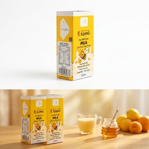 Eco-Friendly Recycled Materials Square <strong>Milk</strong> <strong>Boxes</strong> Coated Paper Food Grade Mailer <strong>Boxes</strong> Custom Logo Food Packaging Source Factory - Product Image 2