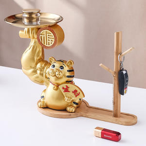 รูปปั้นรูปเสือนำโชคสำหรับห้องนั่งเล่นตกแต่งบ้านระเบียงที่เก็บกุญแจตั้งโต๊ะ - Product Image 4