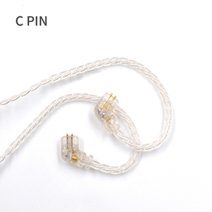 Câble de mise à niveau plaqué argent <span class=keywords><strong>KZ</strong></span> pour écouteurs HIFI, câble 3,5 mm 2 broches avec micro, compatible ZSN Pro X, EDX Pro, ZS10 Pro, AS16 Pro, ZSN Pro - Product Image 1