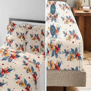 Siêu Mềm Sợi Nhỏ 3PC Có Thể Đảo Ngược Nhật Bản Phong Cách Hoa Phản Ứng In Đầy Đủ Kích Thước Tấm Ga Giường Đặt Sâu Túi Được Trang Bị Tấm - Product Image 6