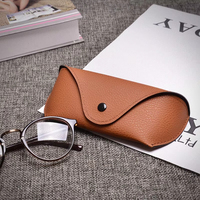 Étui à lunettes personnalisé avec logo, accessoires pour lunettes, grande taille, coloré, portable, en suède PU, étui à lunettes