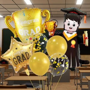 Set di Palloncini per Decorazioni Festa di Laurea - Palloncini in Foglio di Alluminio a Forma di Arco Colori Misti per Celebrazioni di Laurea - Product Image 5