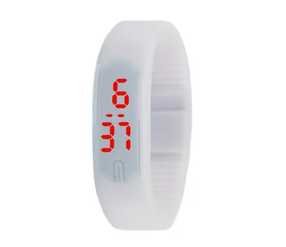 Fashion Design Ultra Thin Sports Silicone Digital Unisex LED Sports Bracelet Wrist, kids wristband watch