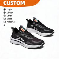 Chaussures de sport pour hommes avec logo personnalisé, dessus en mesh respirant, confort légèrement rembourré, été automne, antidérapantes, chaussures de marche athlétiques