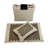 Tapis d'acupression de Massage du dos en Fiber de noix de coco naturelle écologique avec sac