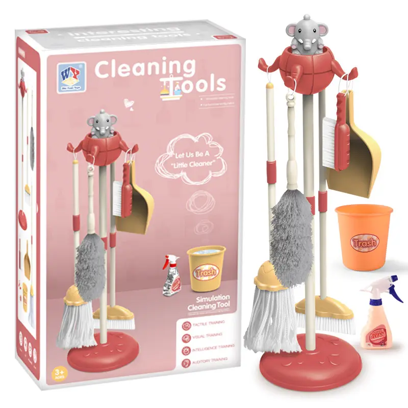 子供のための高品質のロールプレイ教育ゲームハウスプレイふりツールセット家庭用掃除玩具