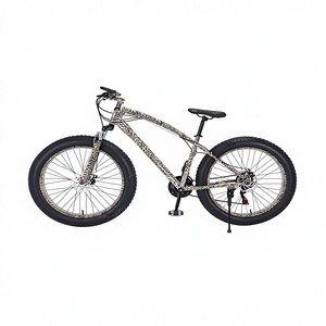 26-дюймовый горный велосипед с 21 скоростью, дисковыми тормозами, амортизационной вилкой, алюминиевой рамой и толстыми шинами, рама из высокоуглеродистой стали, для бездорожья - Product Image 1