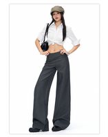 Celana Jeans Wanita Berkualitas Tinggi Elegan, High Waist, Anti Luntur, Desain Dapat Dicuci, Ukuran Besar