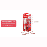 Machine à griffes de jouets pour enfants, pièces de monnaie, jeux d'intérieur en peluche, poupée pour téléphone en bois, bus de voyage, meilleure vente