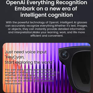 Gafas Inteligentes E02C con IA, Cámara de 800W, Llamadas, Reproducción de Música, Traducción en Tiempo Real, Carga Magnética, Resistencia al Agua IPX-4, Video 1080P - Product Image 3