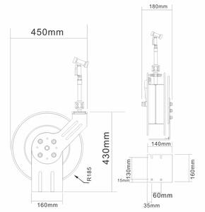 Carrete de Manguera Retráctil de Alta Presión de 10M, Montado en Pared, Recubierto de Epoxi, de Acero Flexible para Grifos de Cocina y Jardines - Product Image 2