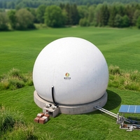 Digesteur de biogaz automatique à capacité personnalisée pour le traitement des déchets alimentaires, du fumier de porc/vache et des déchets organiques agricoles, facile à utiliser